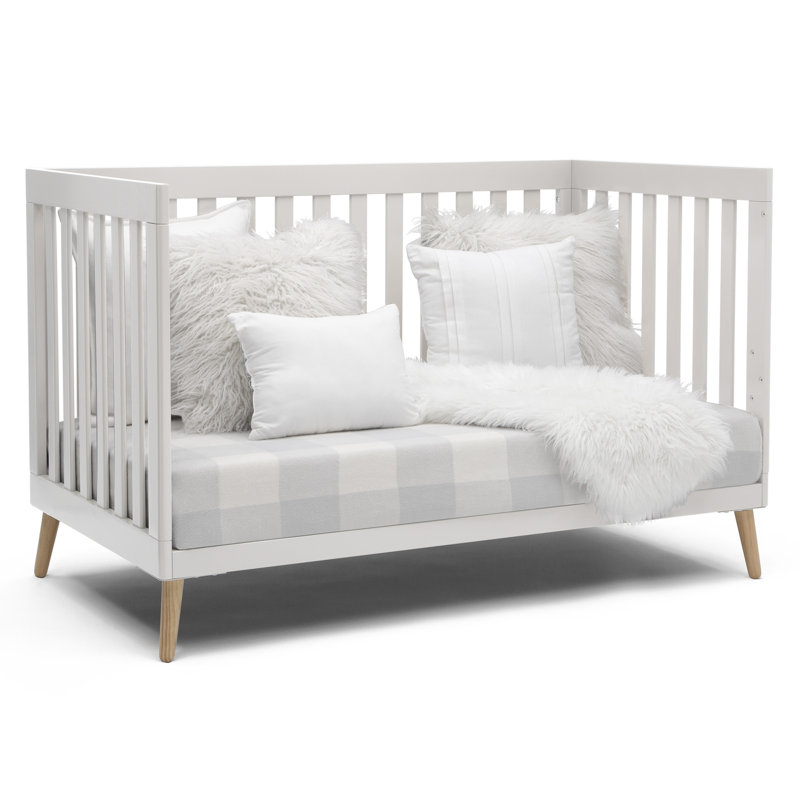 Lit de bébé convertible 4-en-1 Essex, Blanc Bianca, Lit à barreaux