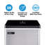 Machine à glaçons de comptoir Luma. Glace transparente, 28 lb / jour - production de glace rapide en acier inoxydable, glace de qualité restaurant, pièces sans BPA