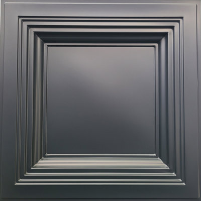 24'' L x 24'' W Coffered PVC Drop-In Ceiling Tile