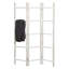 Échelle à 3 tablettes en bois blanc 48 po x 2 po x 71 po