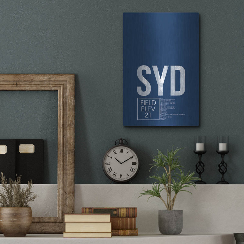 "Syd ATC" par O8 à gauche, H 16 po x l 12 po