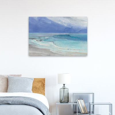 Grand View I, bleu, bleu, turquoise, plage