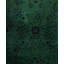 Overdyed Hand-Knotted Wool Modern-Contemporary Green Area Rug 6' 1" x 6' 1"