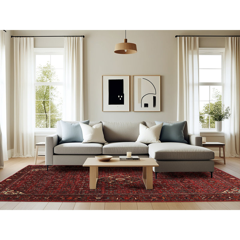 Cassaundra Oriental Indoor Rug, Rectangle 6' x 9'