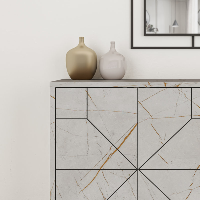 Dune Console Sideboard Geometric Design Wide 123cm, Lagina
