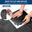 50-Pack Modular Interlocking PVC Floor Tiles 12" x 12" | Non-Slip Workshop Drainage Mat for Garage, Garden, Kitchen, Deck, Pool & Outdoor Areas-133215780