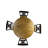  Counter Height Extendable Solid Wood Pedestal Dining Table With Gear Driven 18" Butterfly Leaf-60766250-60766251