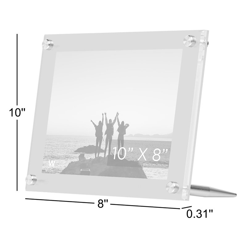 Wexel Art 8x10" Tabletop Frame with Graphite Hardware, Kelly Green/Silver