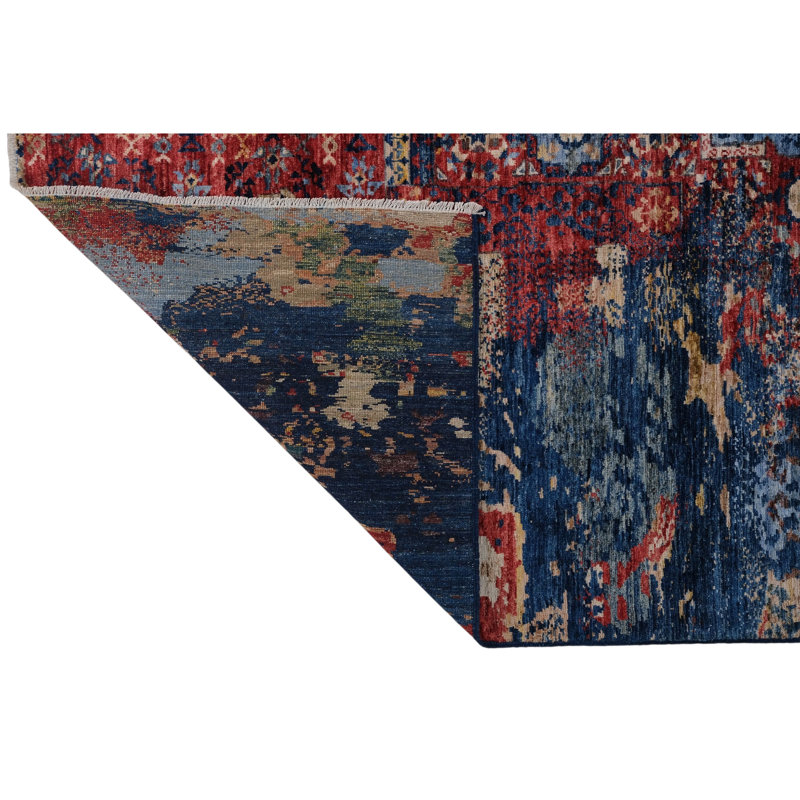 Hand Knotted Wool Area Rug