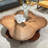 Hexagon Wood Coffee Table