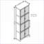 Armoire de rangement autoportante avec 8 portes et 4 tablettes-36201496