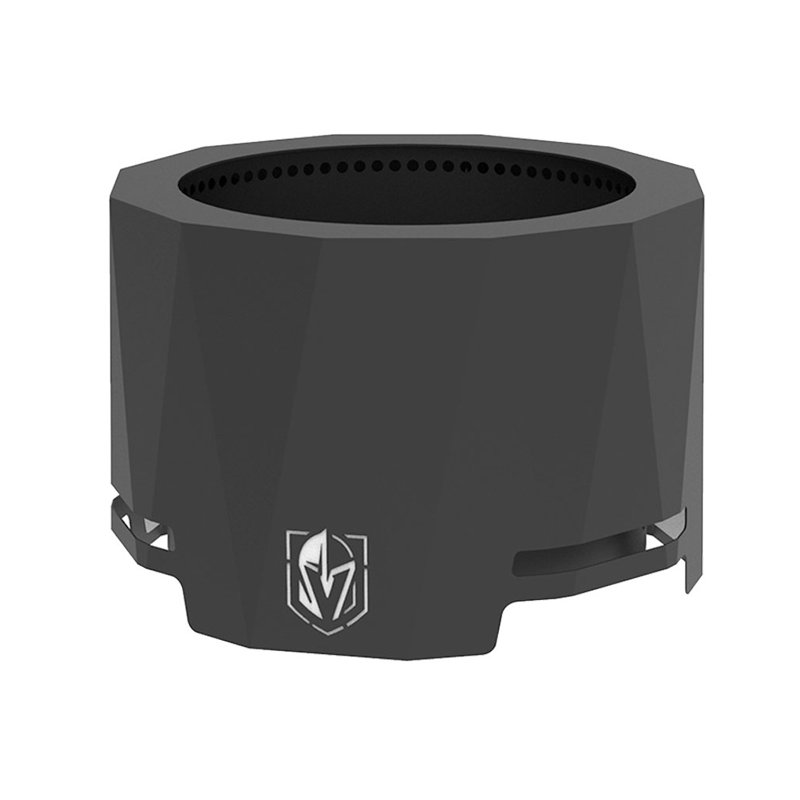 Round Steel Wood Burning Smokeless Fire Pit, Vegas Golden Knights