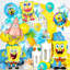 SpongeBob Balloon Party Decorations, ensemble de 72 ballons de décoration d'anniversaire SpongeBob