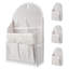 Ensemble de 2 sacs de rangement suspendus à carreaux blancs