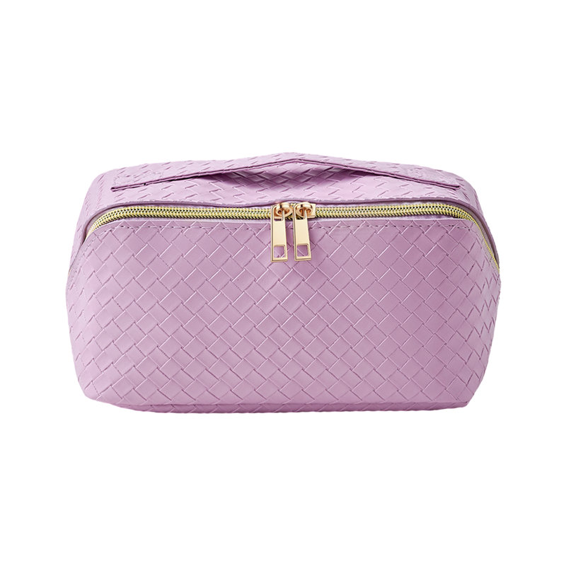 PVC；Polyester；Iron Makeup Organiser, Purple