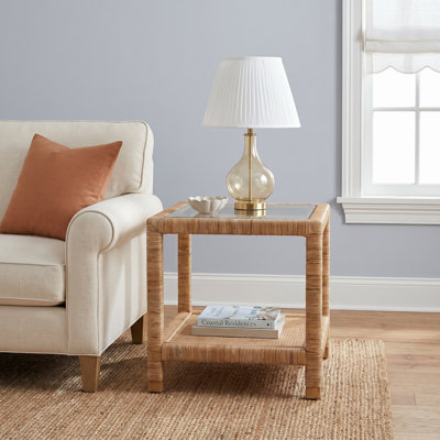 Pine Isle Glass End Table