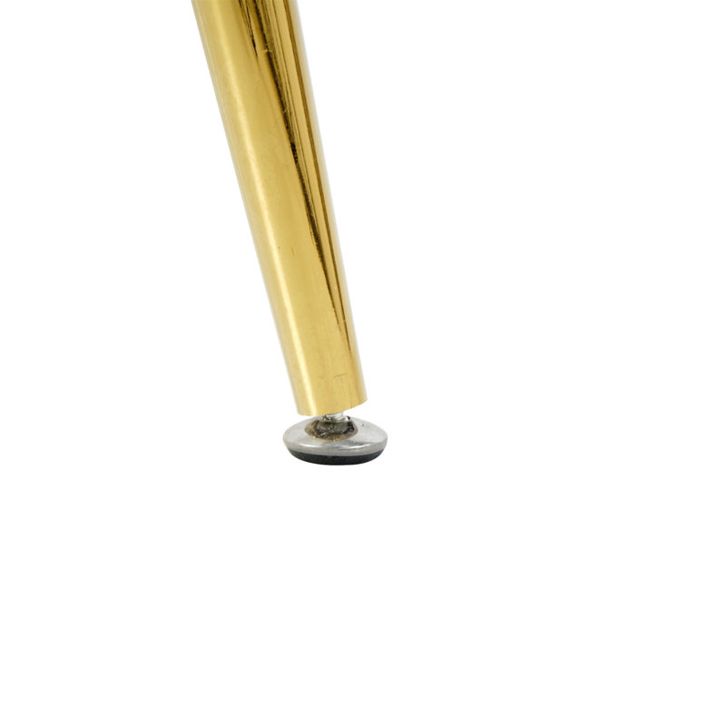 Modern Simple 47.2 " Glass Table, High Quality Tempered Glass Metal Material, Gold-Plated Legs, Suitable For Restaurant Kitchen