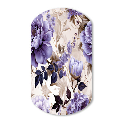 Orionis - Cylinder floral Metal Wall Art, Asymmetrical Metal Wall Sculpture Print