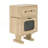 MDF CREATIVE ROTATABLE ROBOT STORAGE SIDE TABLE