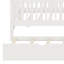 Lit plateforme en bois avec garde-corps et lit gigogne-348429107