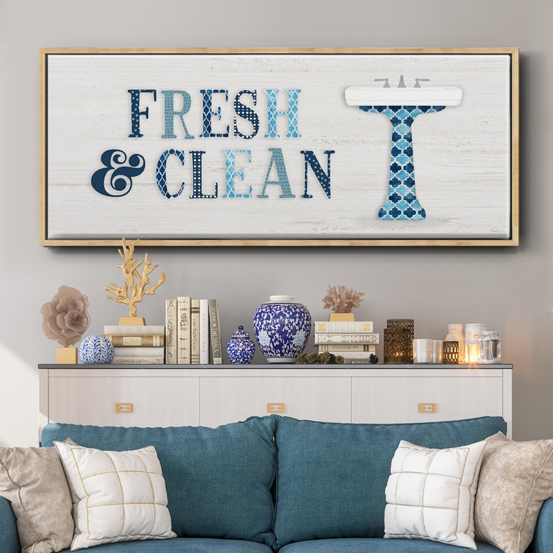 Fresh and Clean - toile encadrée, H 8 po x l 20 po