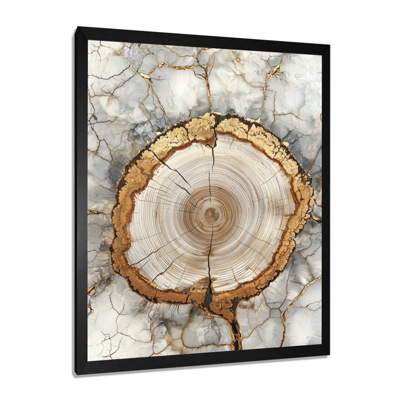 Gothar - Floral Canvas Prints, Black, H 20 po x l 12 po, Reproduction encadrée sans passe-partout