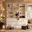 63" W Bedroom Wardrobe Organizer with Built-in Mirror, 9 Drawers & 7 Open Shelves
