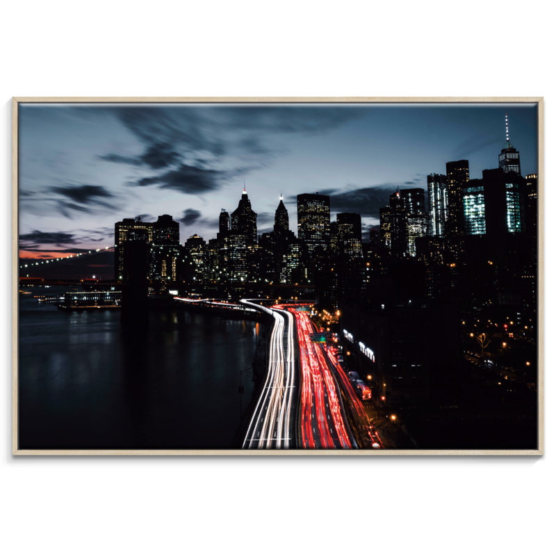 Print on Canvas, Black Floater Frame, 51cm H x 76cm W