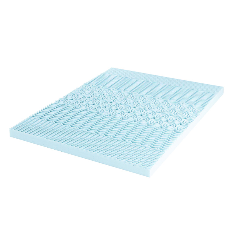 5-Zone Gel Memory Foam Mattress Topper, Queen, 2"