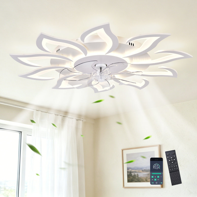 Izzabella 38.58" W Dimmable LED Ceiling Fan