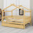 Wooden House Bed with Trundle-101824686-126131859