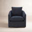 Fauteuil demi-tonneau pivotant 33,5 po Ahn Menta-110417963
