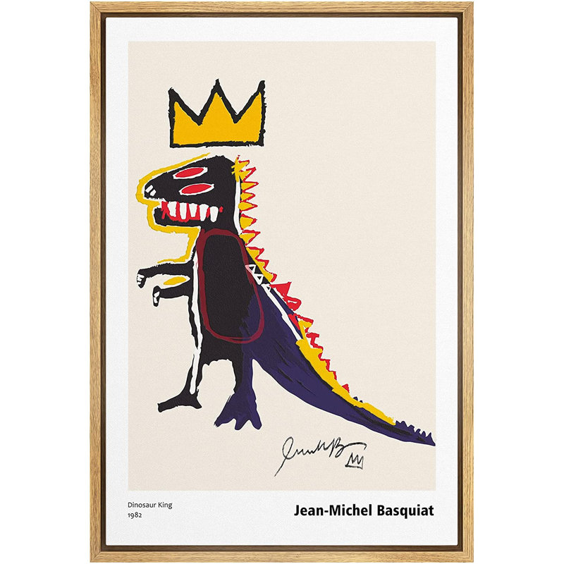 " Animals Fantasy Illustrations " by Jean-Michel Basquiat, Black, 36" H x 24" W
