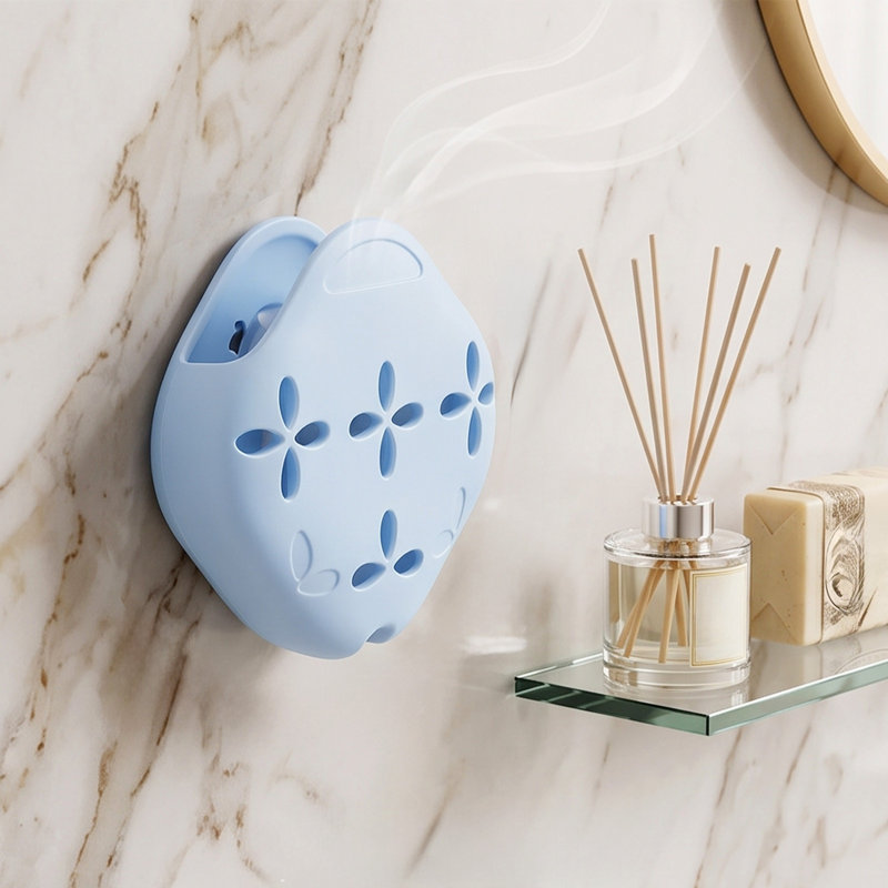 Sac à dos en polyester, porte-savon à ventouse mural, boîte de rangement pour savon souple, contenant multifonctionnel pour pastilles aromatiques, pour salle de bain et armoire