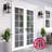 2 Pack Black Outdoor Wall Light Fixture Dusk to Dawn