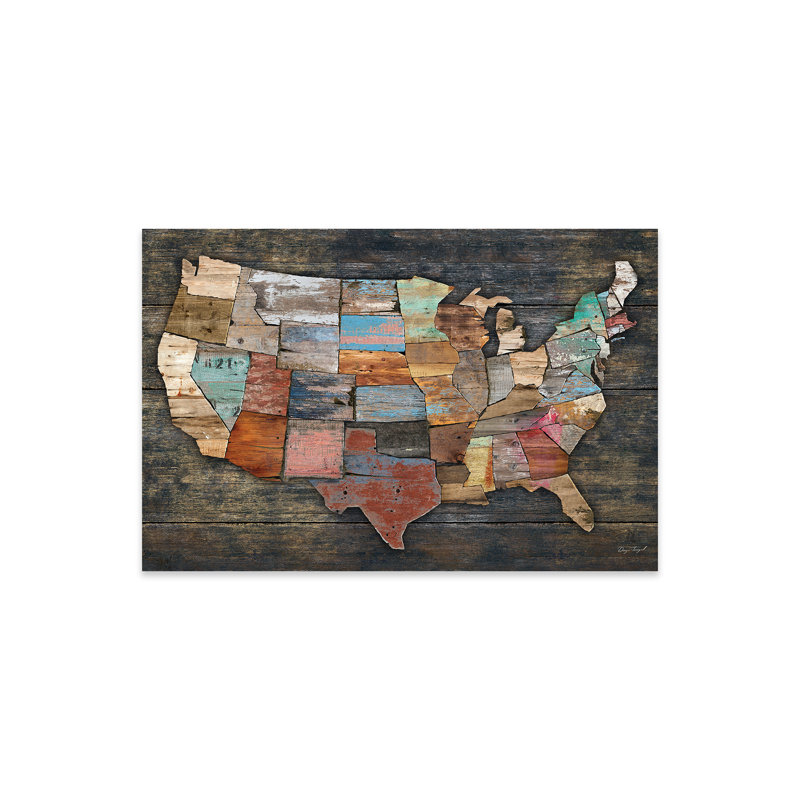 Carte des États-Unis I par Diego Tirigall