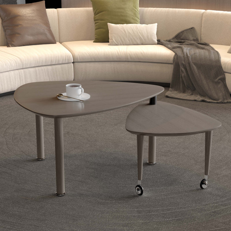 Table basse rotative à 360 degrés, Gris