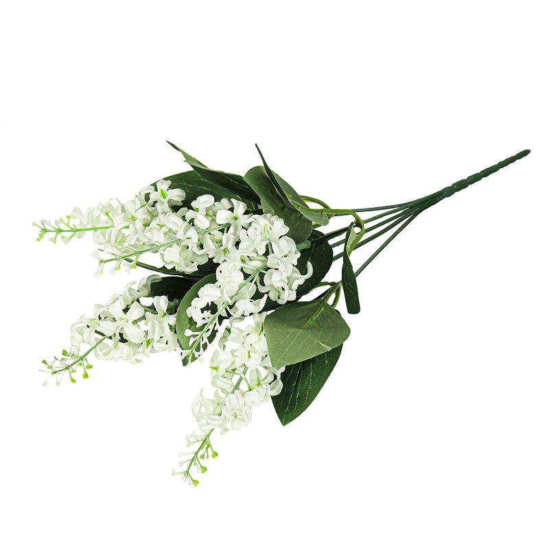 Artificial Stock Flower Bush, Cream White