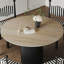 Ensemble de chaises de table rondes rétro françaises