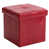 Red Faux Leather