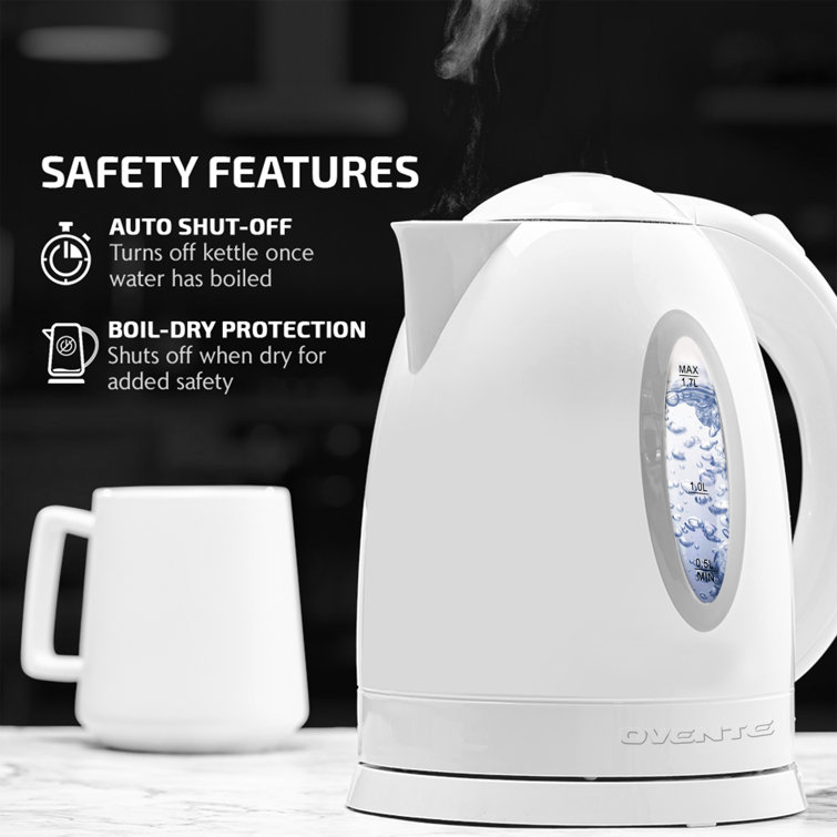 OVENTE 7-Cups BPA-Free Corded Electric Kettle with Auto Shut Off