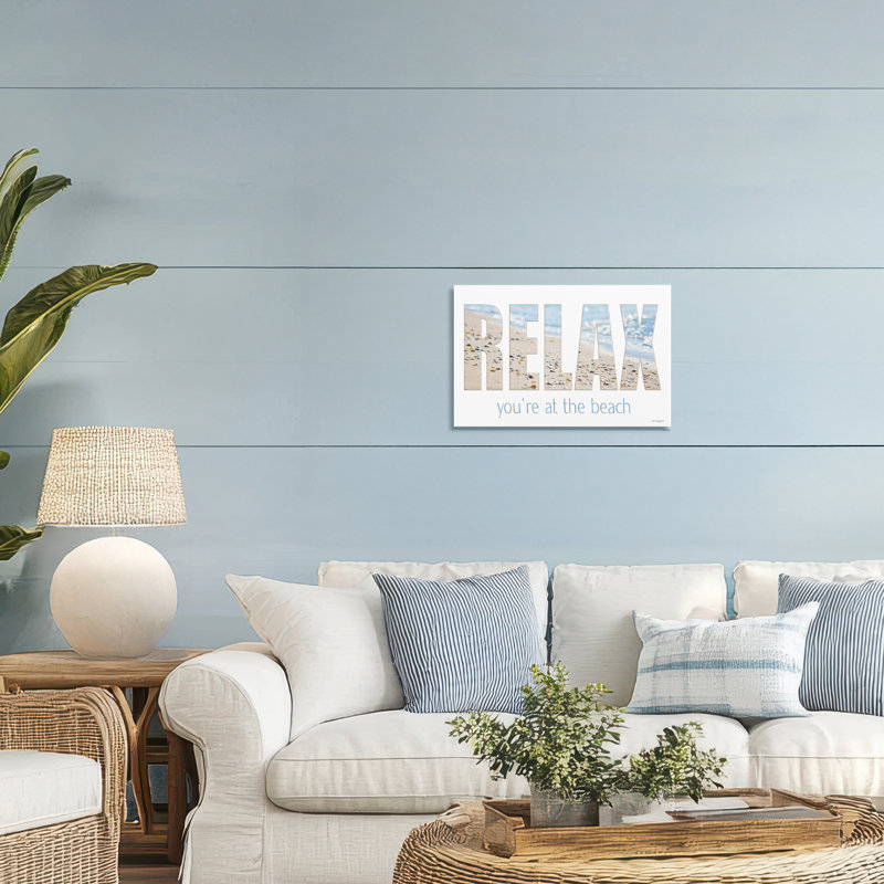 «Relax You At The Beach», design par Seven Trees Design, H 16 po x l 24 po