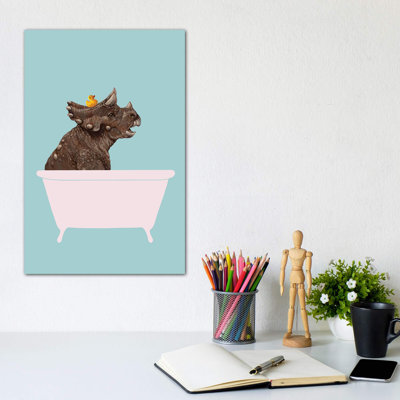 " Triceratop In Bathtub " by Big Nose Work