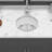 Dual Mounted Single Bowl Circular Kitchen Sink With Drain Assembly And Bottom Grid