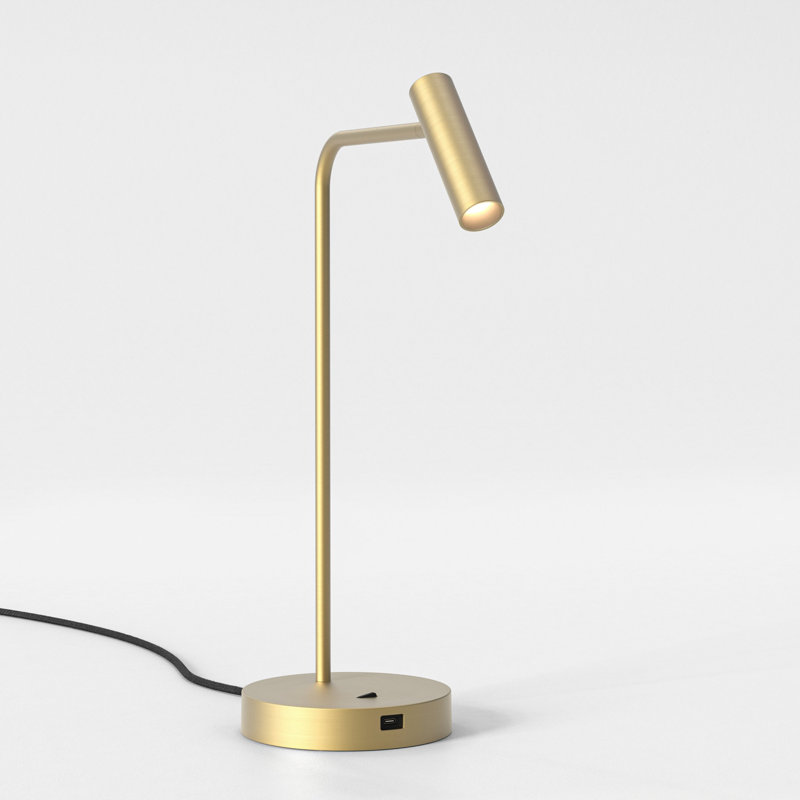 Enna Desk USB C, Matte Gold