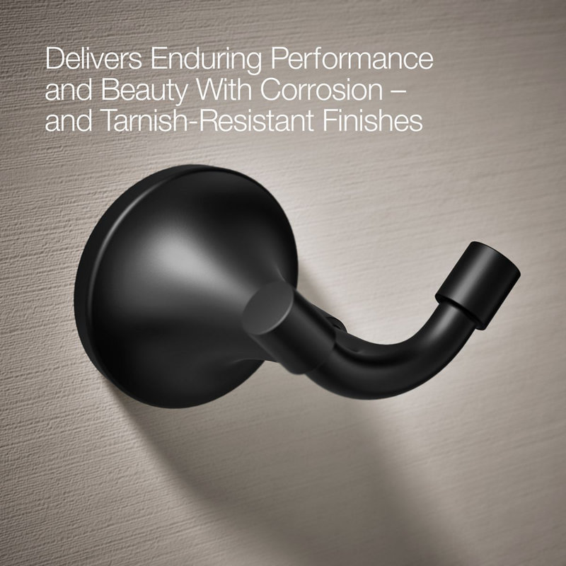 Tone Wall Mounted Robe Hook, Matte Black
