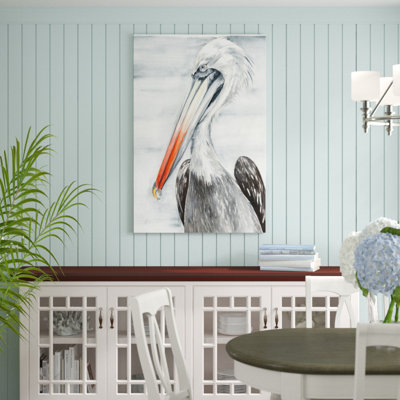«Grey Pelican II», peinture sur toile