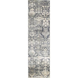 Barthel Geometric Gray Area Rug
