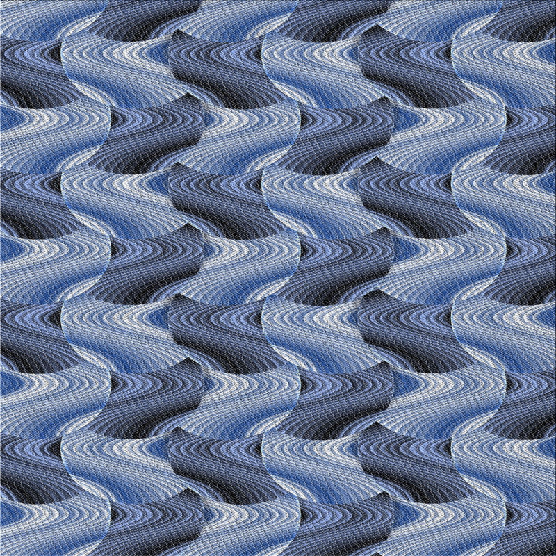 Tapis bleu, Carré 4 pi