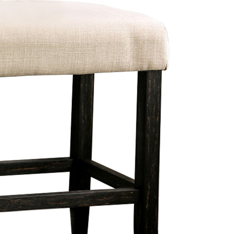 Brule Cotton Upholstered Bench, Ivory